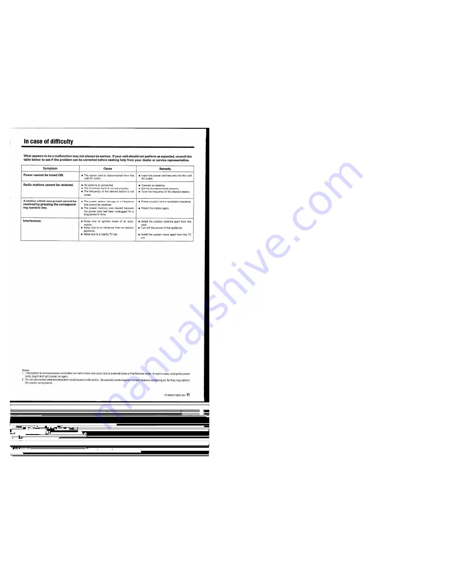 Kenwood KT-593 Скачать руководство пользователя страница 11