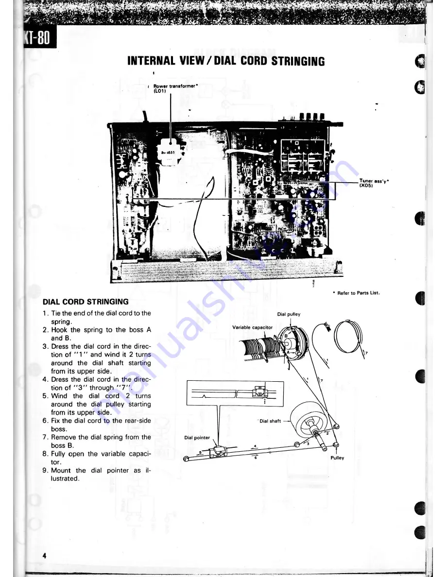 Kenwood KT-80 Скачать руководство пользователя страница 4