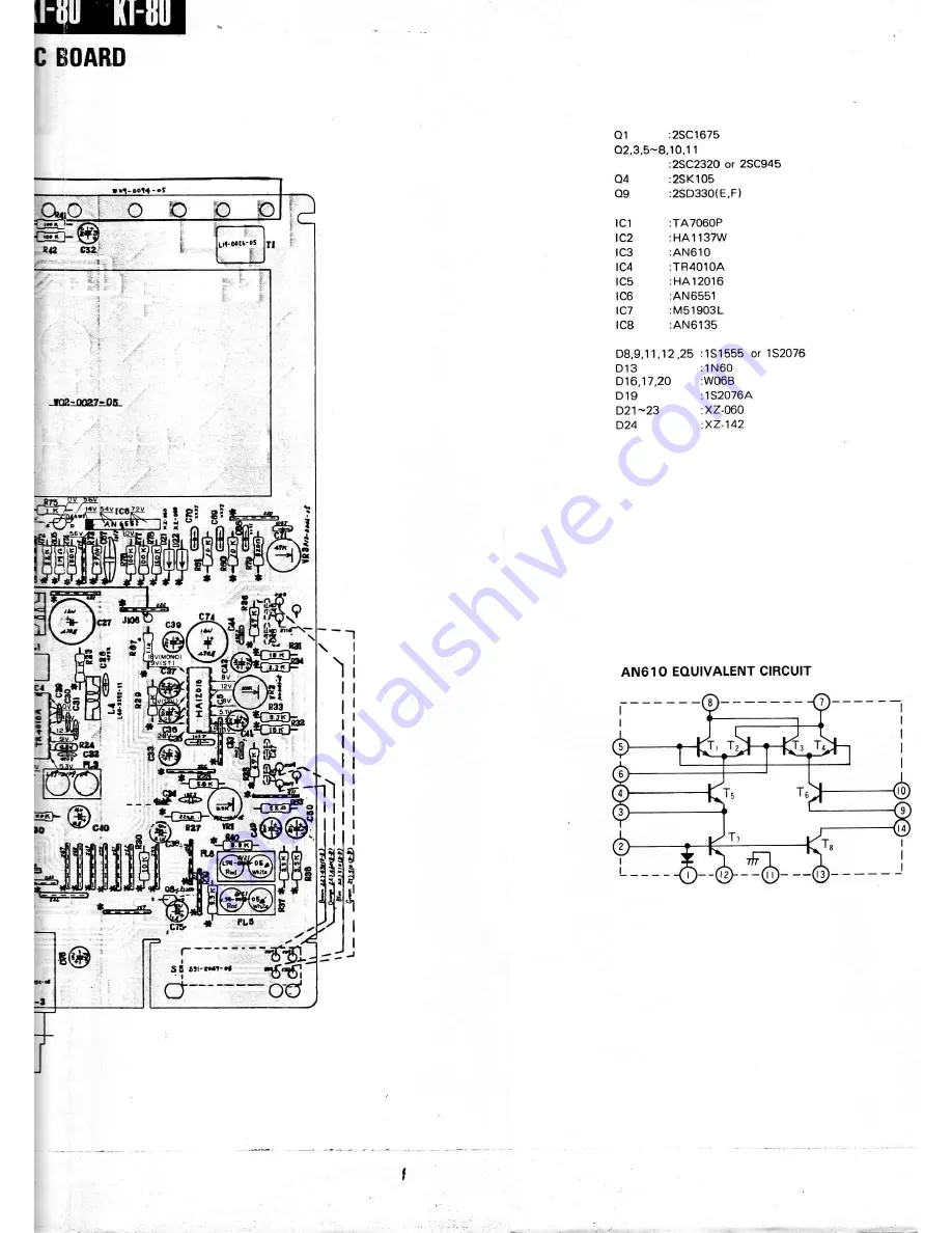 Kenwood KT-80 Скачать руководство пользователя страница 10