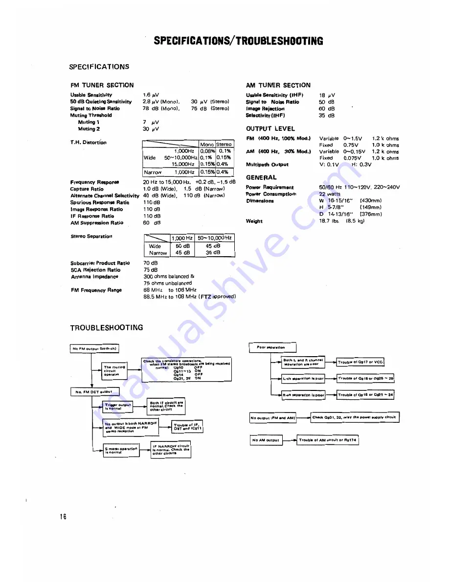 Kenwood KT-8300 Скачать руководство пользователя страница 18