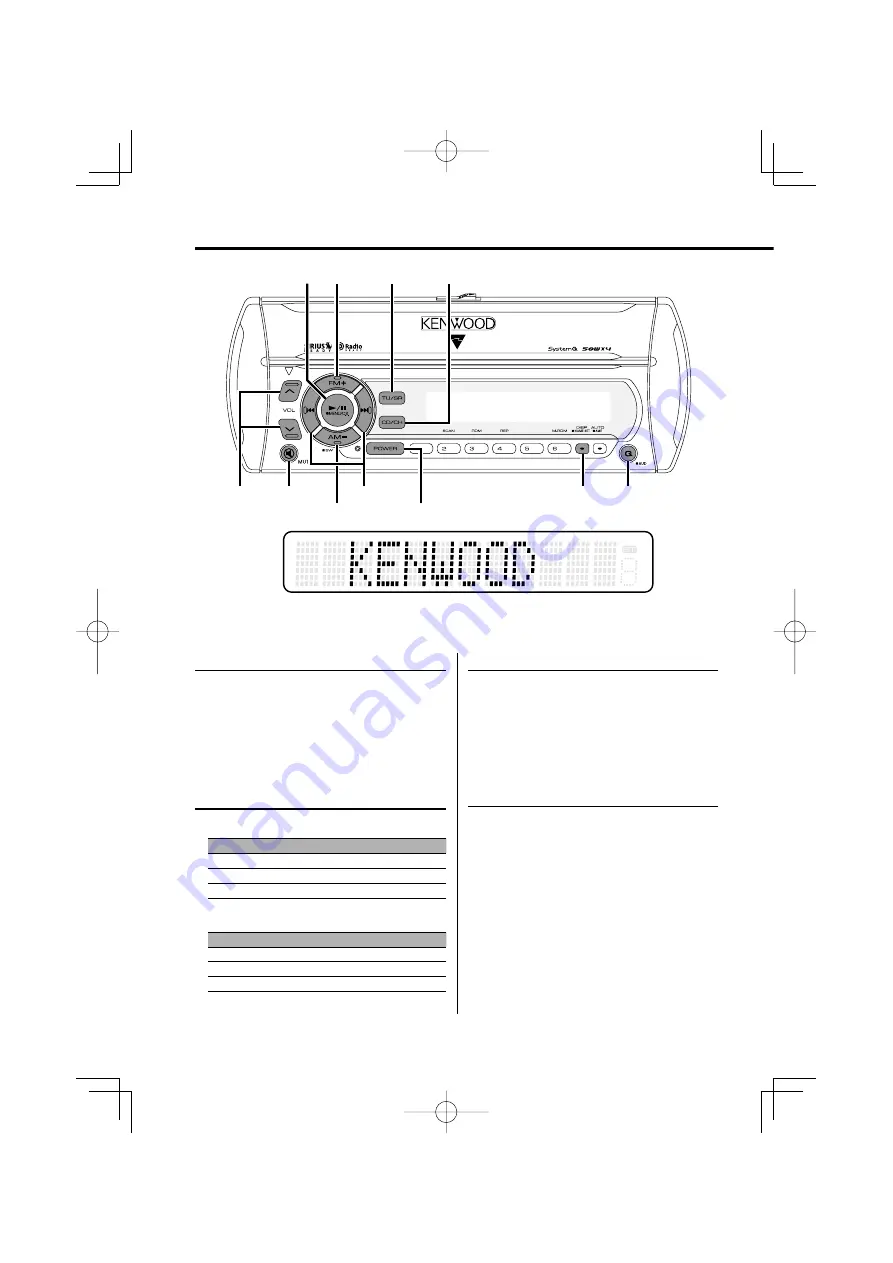 Kenwood KTS-MP400MR - Radio / CD Скачать руководство пользователя страница 10