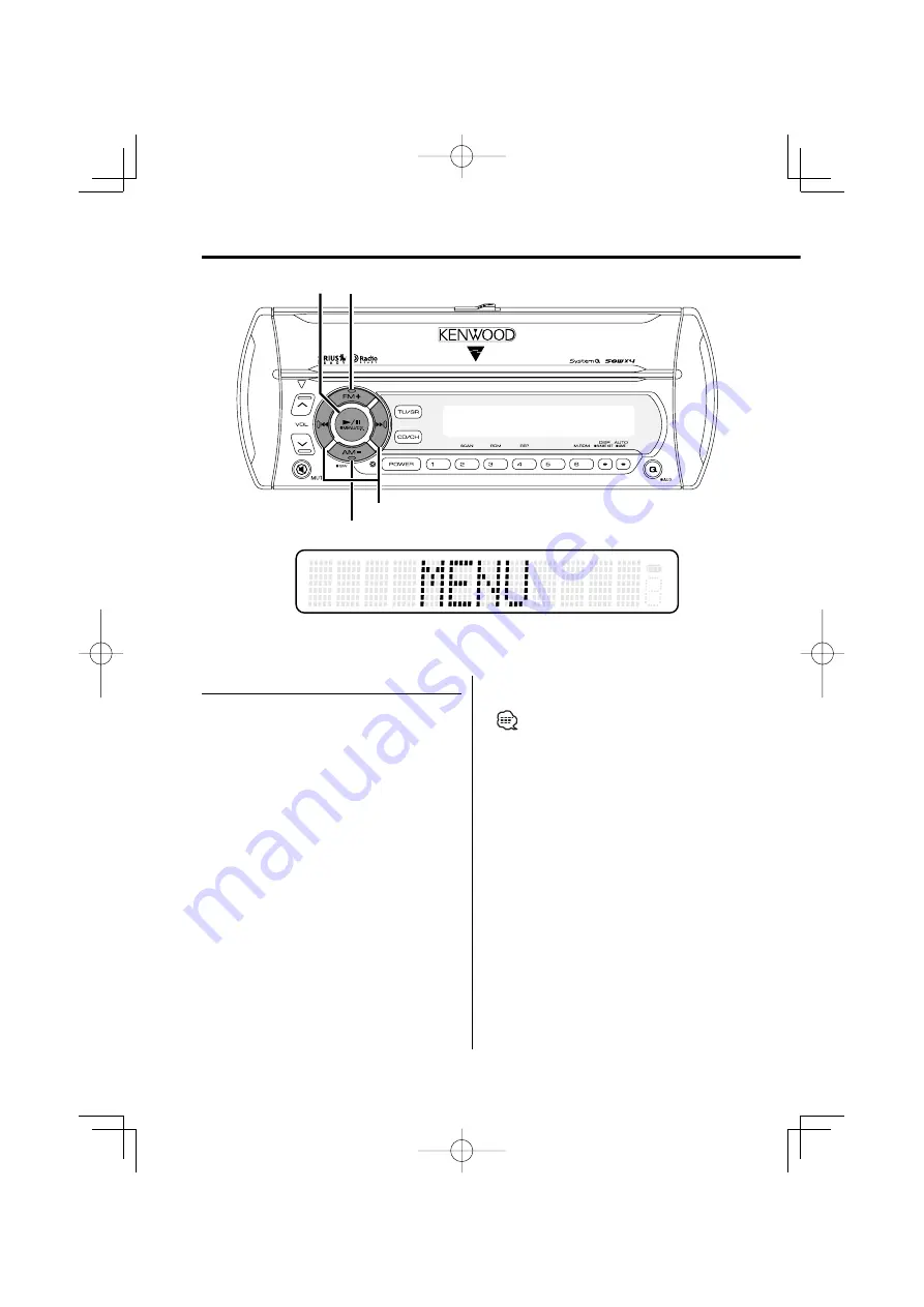 Kenwood KTS-MP400MR - Radio / CD Скачать руководство пользователя страница 22