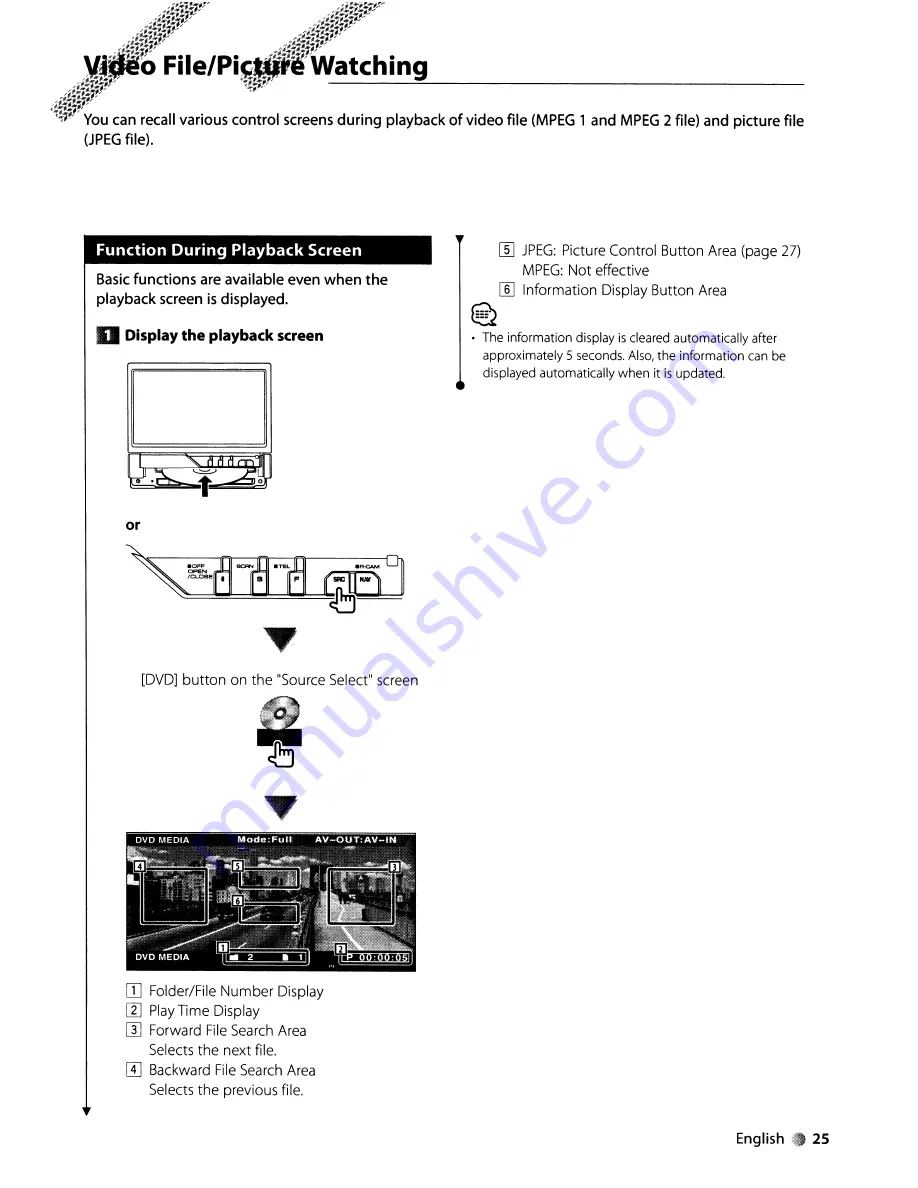 Kenwood KVT-512 Instruction Manual Download Page 25