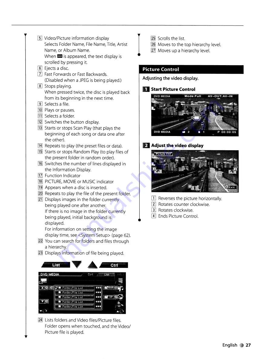 Kenwood KVT-512 Instruction Manual Download Page 27