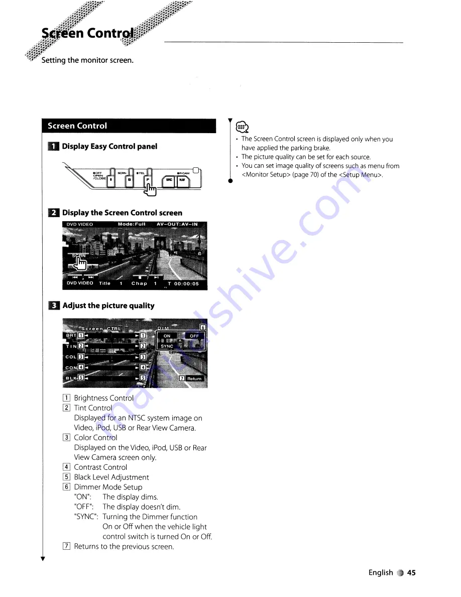 Kenwood KVT-512 Instruction Manual Download Page 45