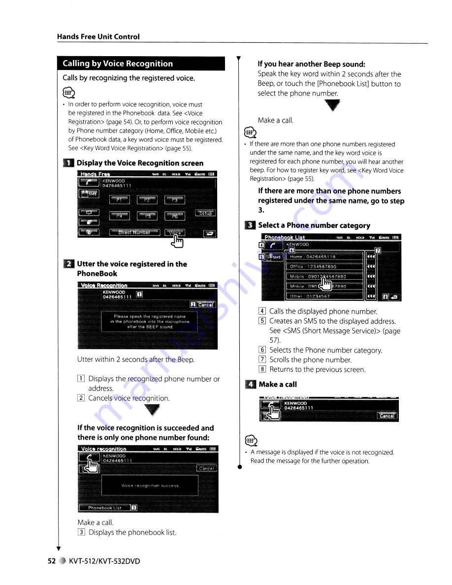 Kenwood KVT-512 Instruction Manual Download Page 52