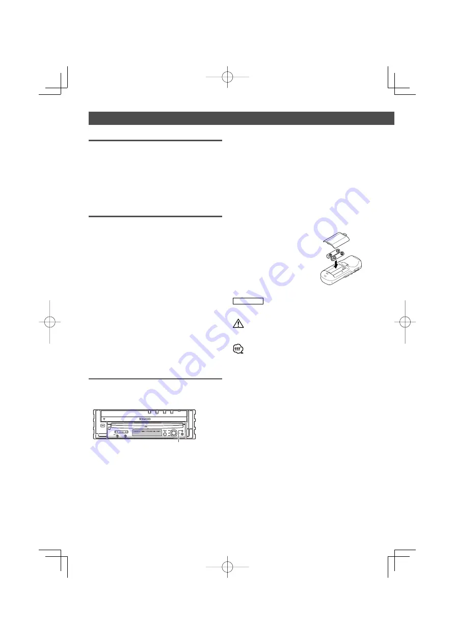 Kenwood KVT-627DVD Скачать руководство пользователя страница 4