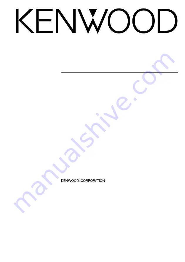 Kenwood KVT-725DVD Installation Manual Download Page 1