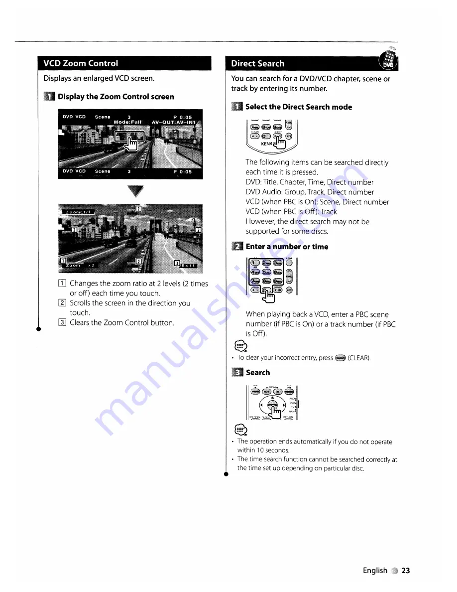 Kenwood KVT-819DVD Instruction Manual Download Page 23