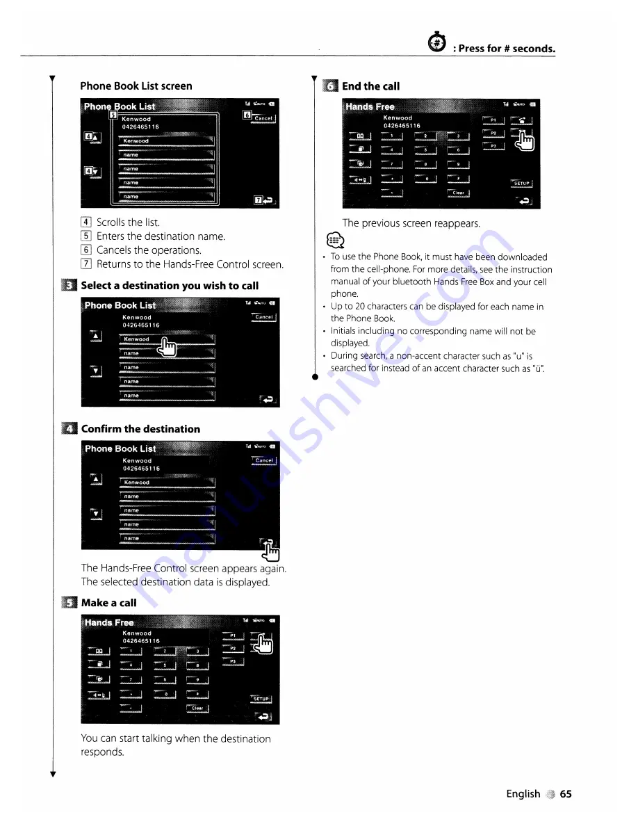 Kenwood KVT-819DVD Instruction Manual Download Page 65