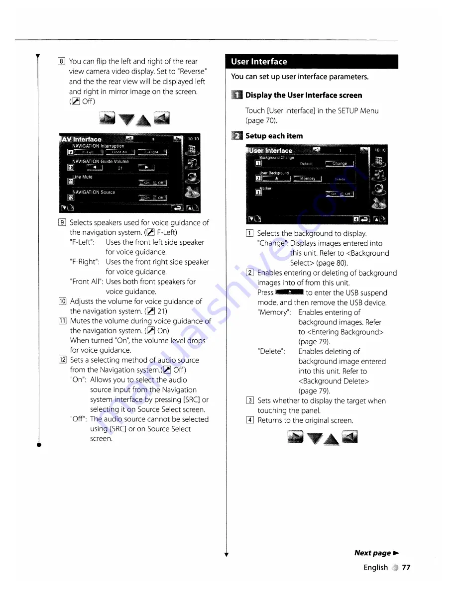 Kenwood KVT-819DVD Instruction Manual Download Page 77