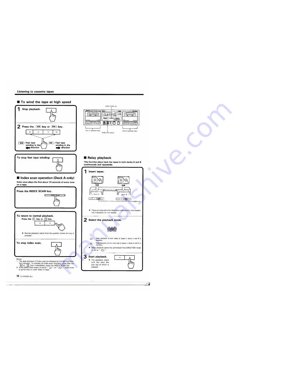 Kenwood KX-W4040 Instruction Manual Download Page 10