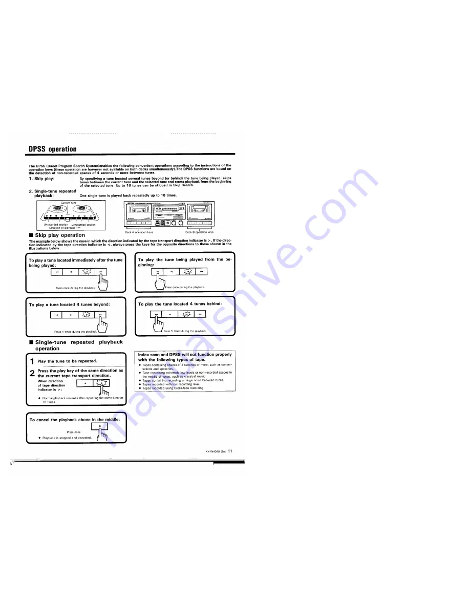 Kenwood KX-W4040 Instruction Manual Download Page 11