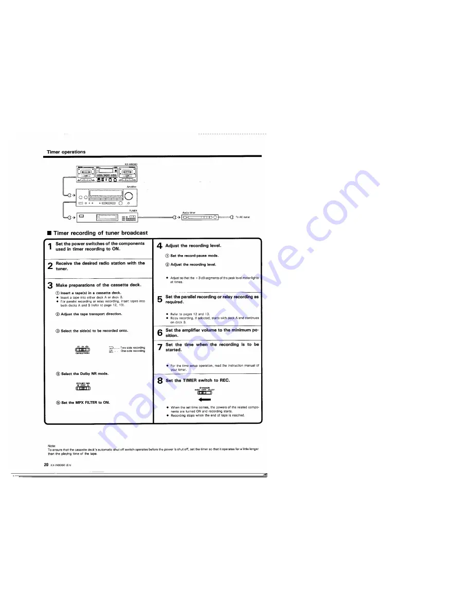 Kenwood KX-W8060 Скачать руководство пользователя страница 20