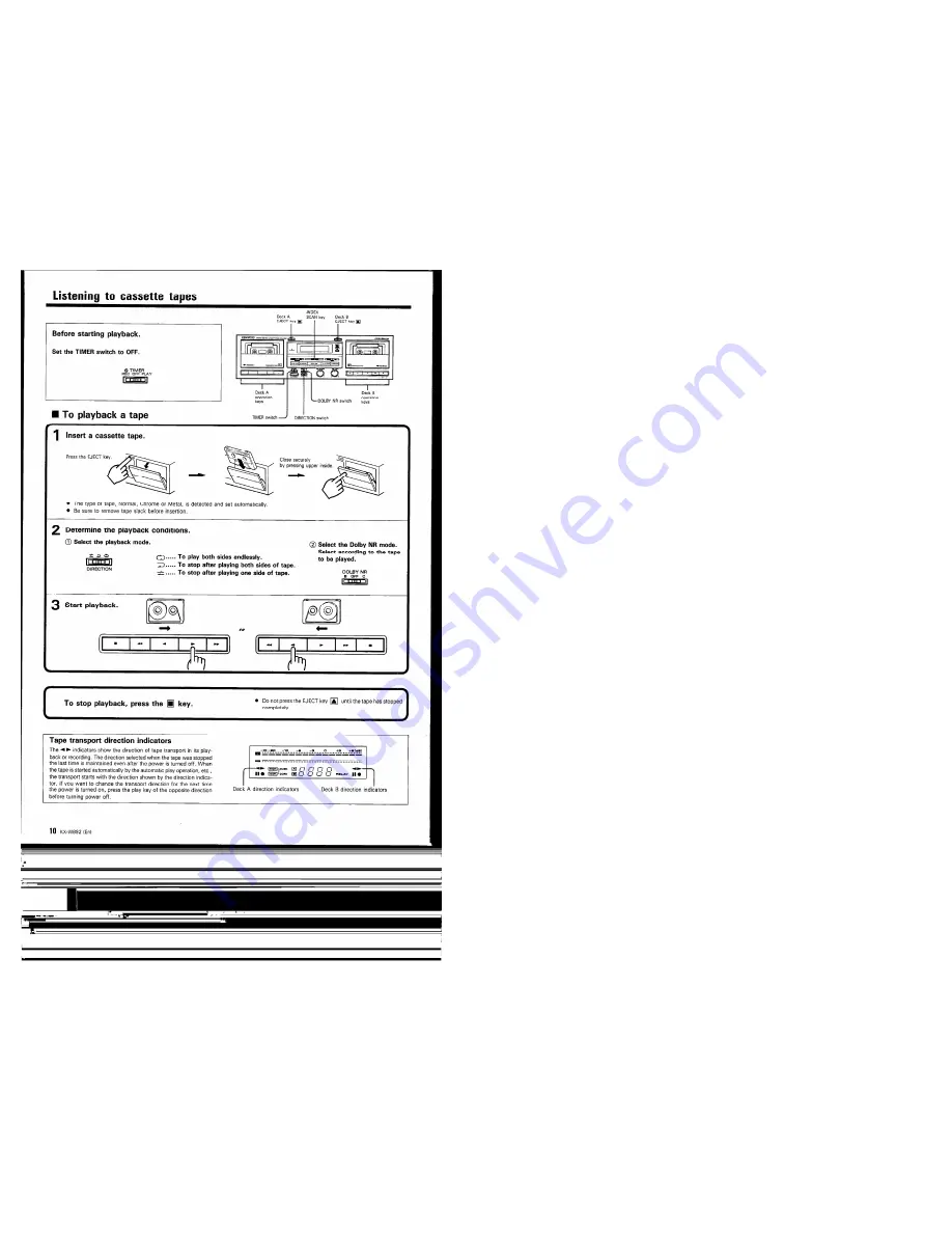 Kenwood KX-W892 Instruction Manual Download Page 17