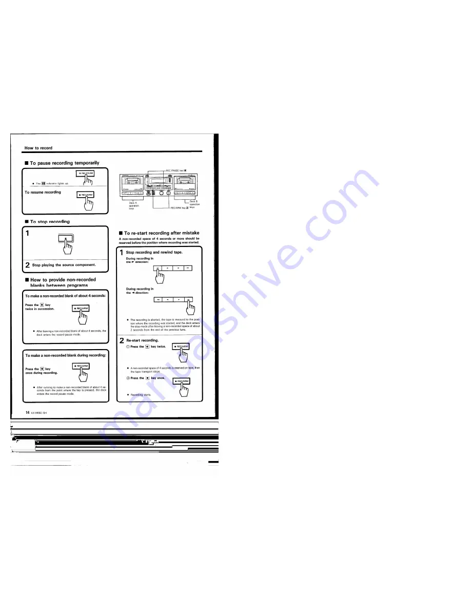 Kenwood KX-W892 Instruction Manual Download Page 19