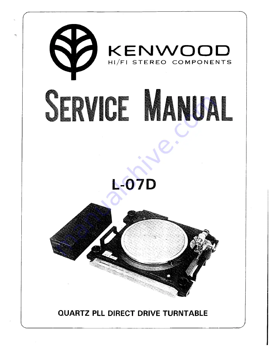 Kenwood L-07D Скачать руководство пользователя страница 1