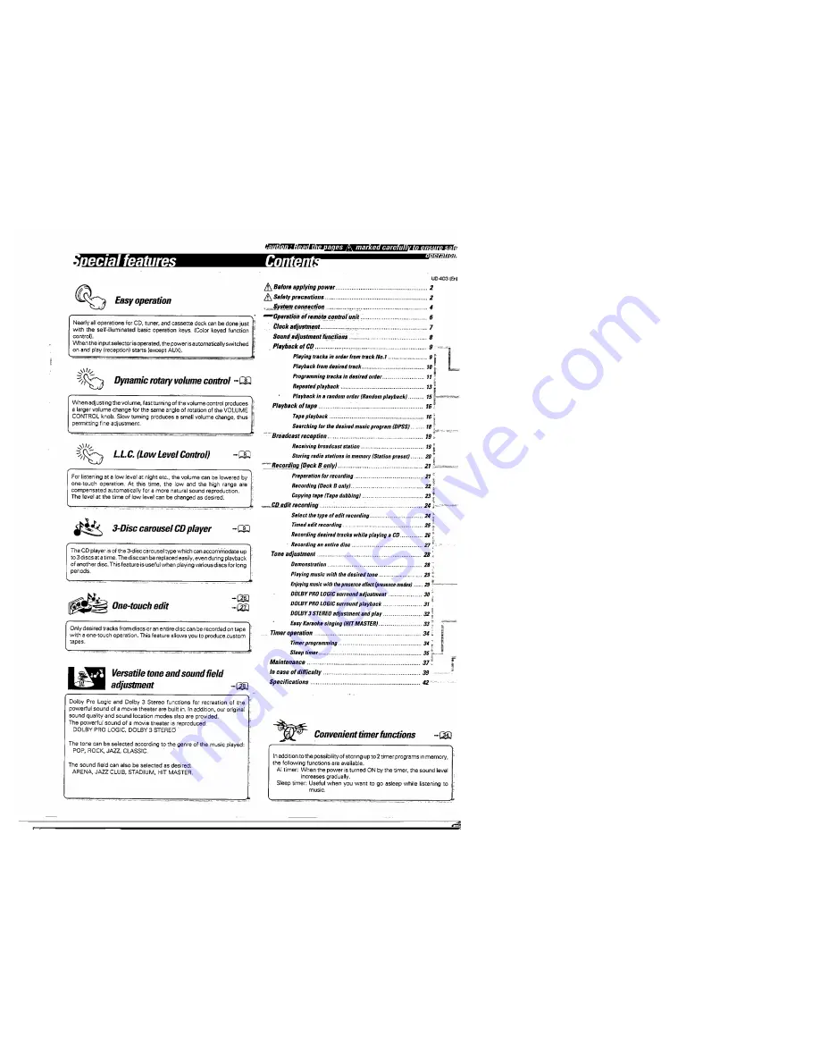 Kenwood LS-F4 Скачать руководство пользователя страница 3