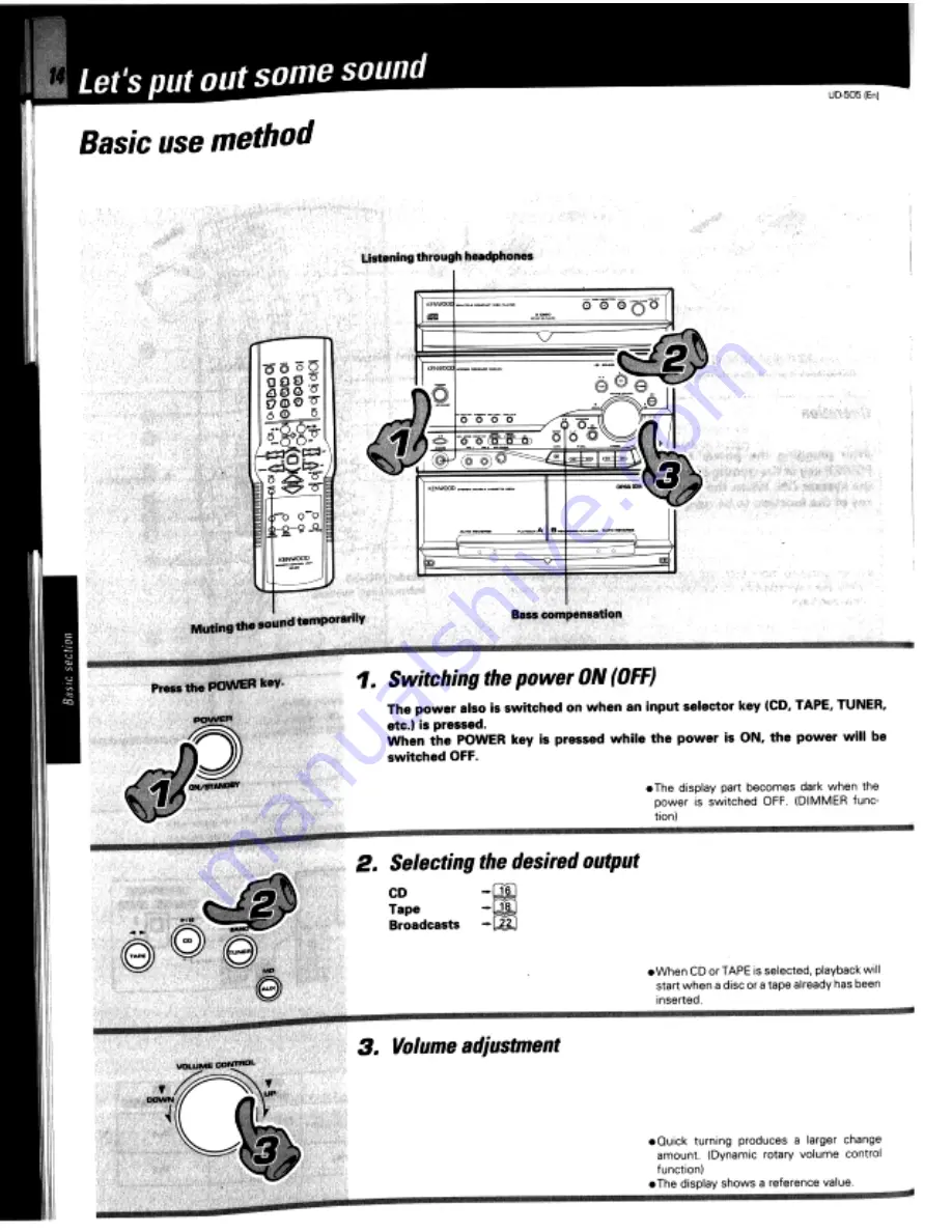 Kenwood LS-G4 Скачать руководство пользователя страница 14