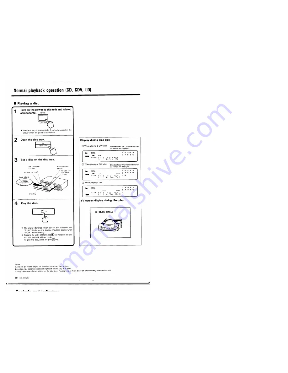 Kenwood LVD-300 Instruction Manual Download Page 18