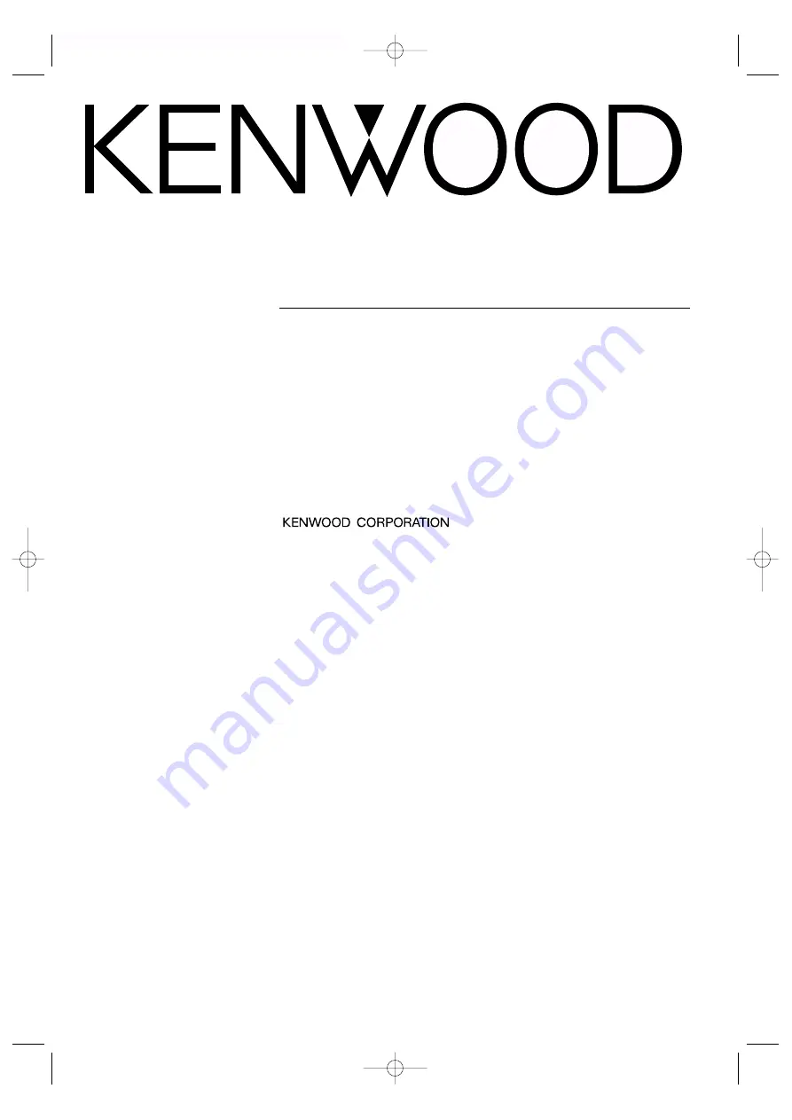 Kenwood LZ-7500 Instruction Manual Download Page 1