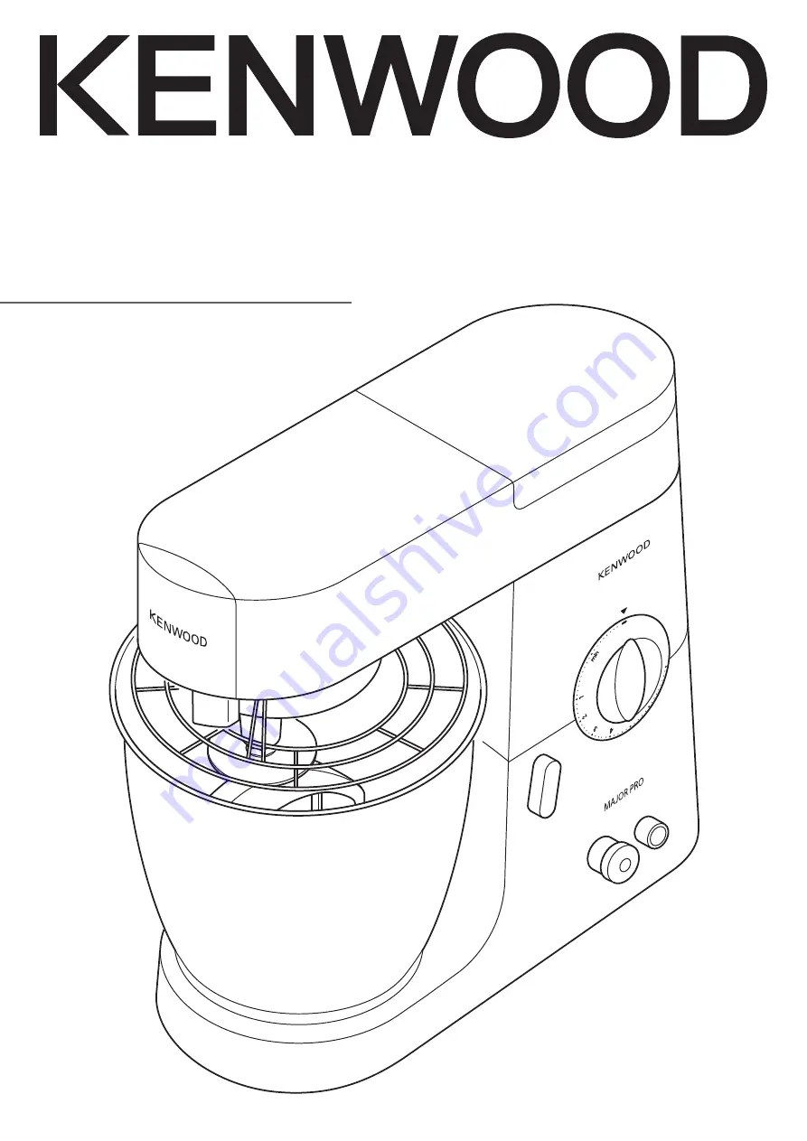 Kenwood MAJOR PRO KMP771 Instructions Manual Download Page 1