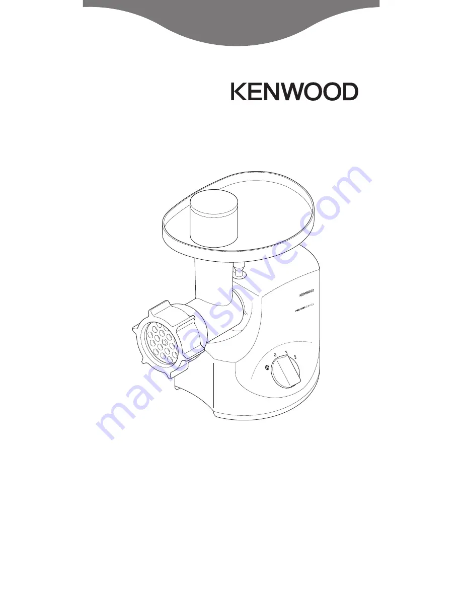 Kenwood MG700 series Скачать руководство пользователя страница 1