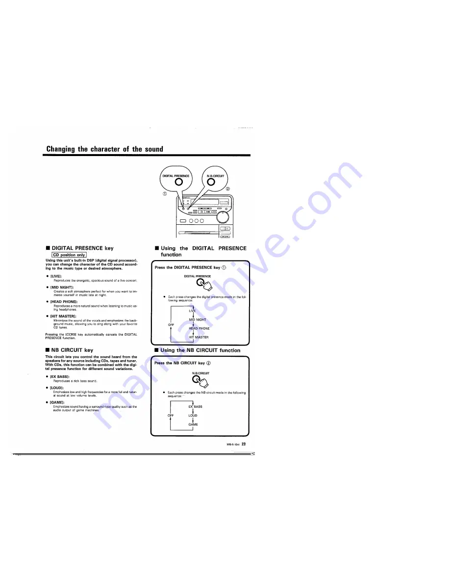 Kenwood MS-5 Instruction Manual Download Page 23