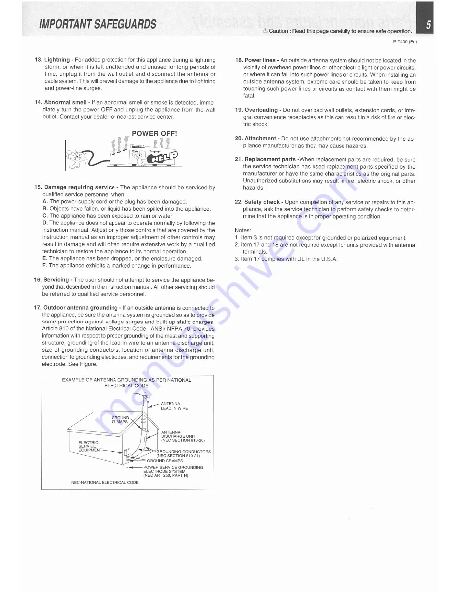 Kenwood P-T400 Instruction Manual Download Page 5