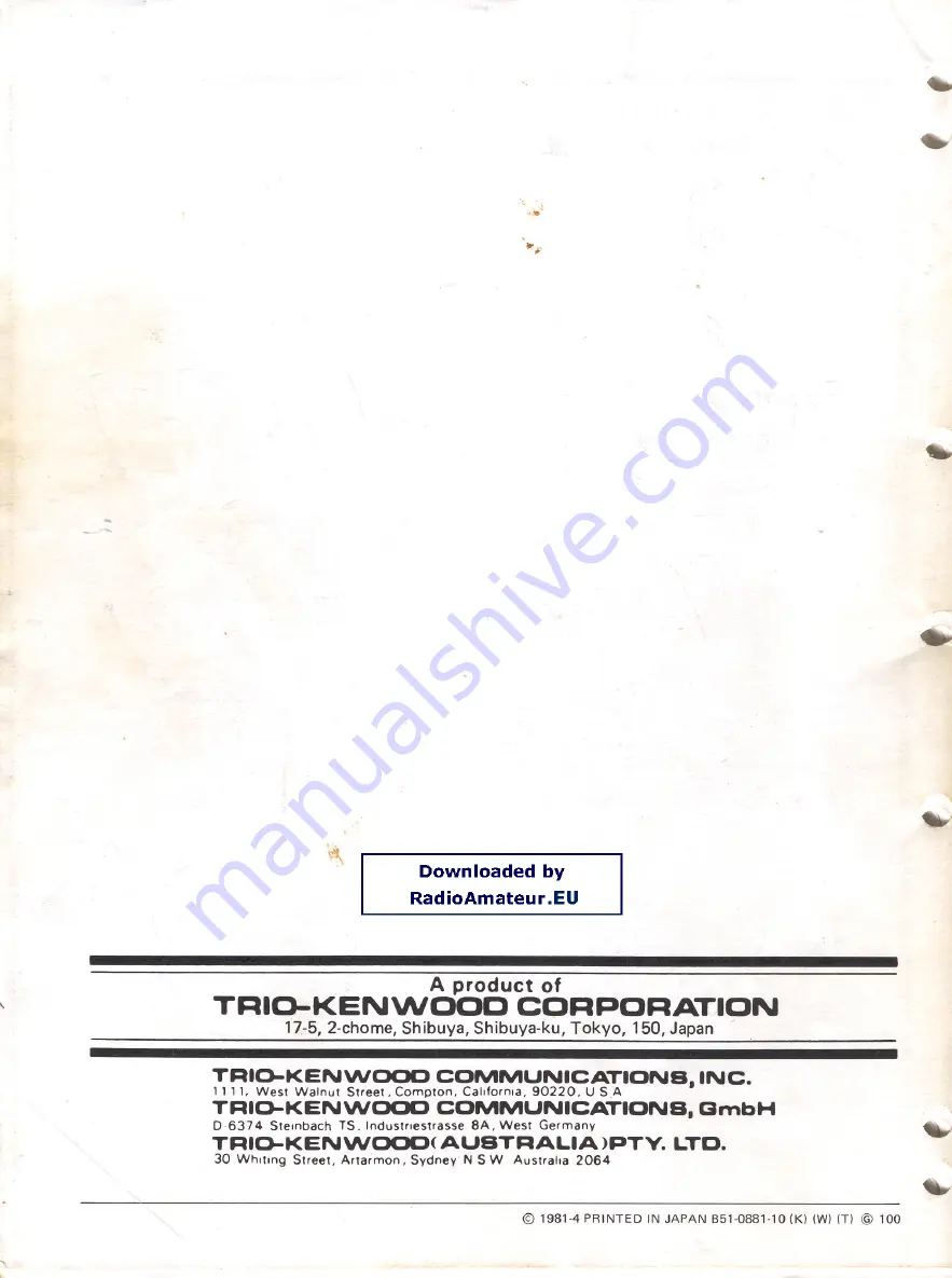 Kenwood PS-30 Service Manual Download Page 78