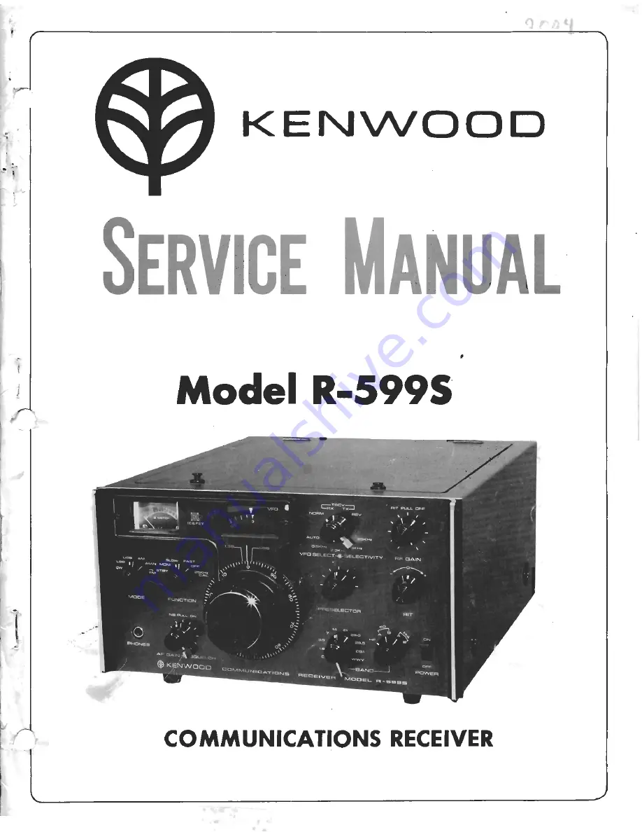 Kenwood R-599S Service Manual Download Page 1