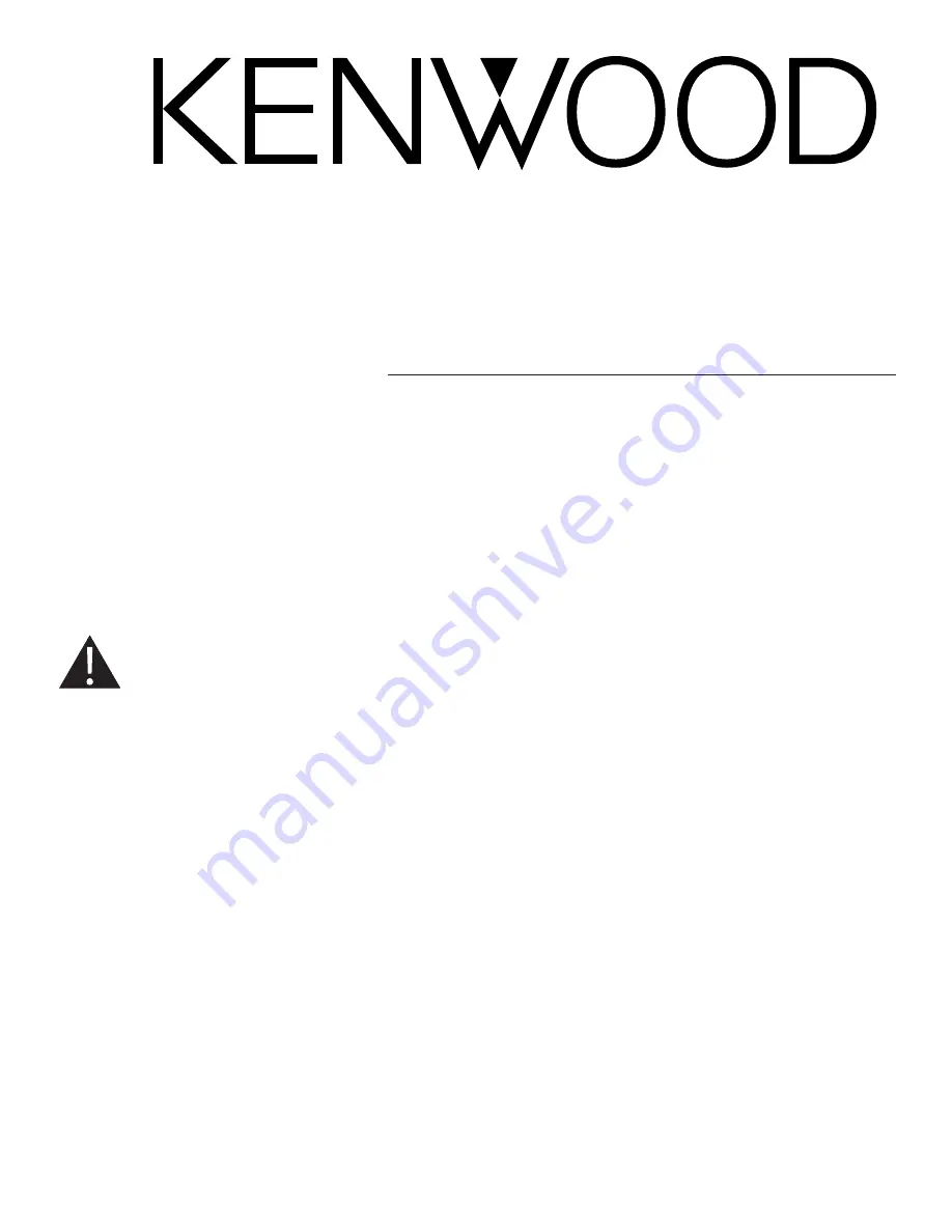 Kenwood SK-70MB Installation Manual Download Page 1