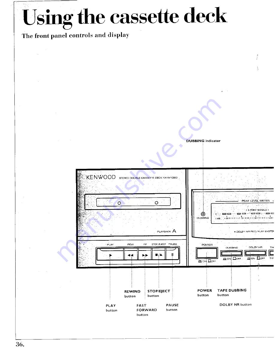 Kenwood Spectrum 460 AV Using Instructions Download Page 36