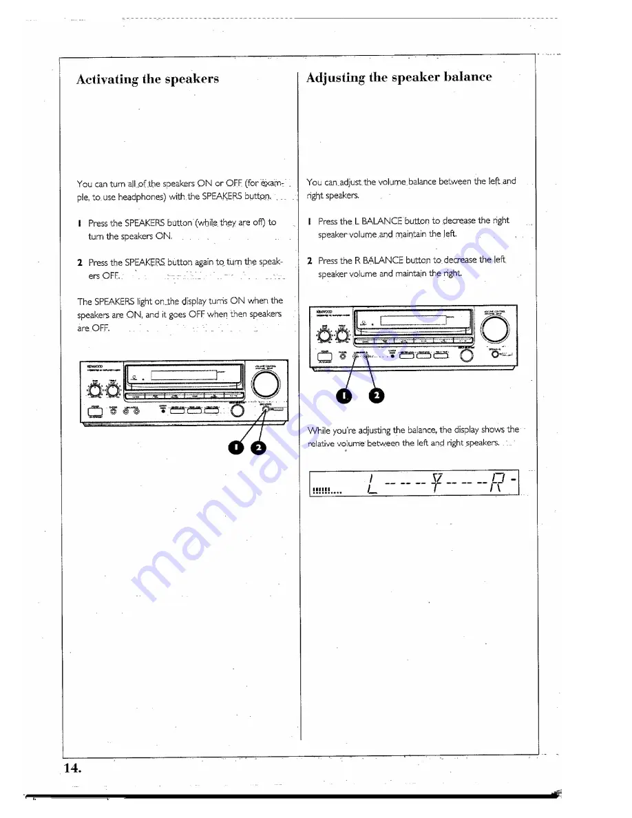 Kenwood Spectrum 850 AV Using Manual Download Page 14