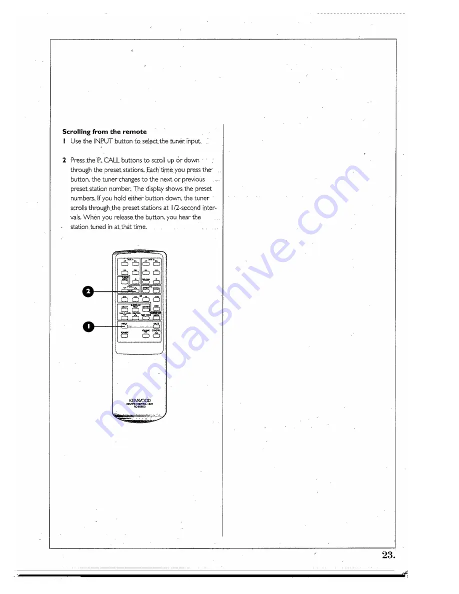 Kenwood Spectrum 850 AV Using Manual Download Page 23