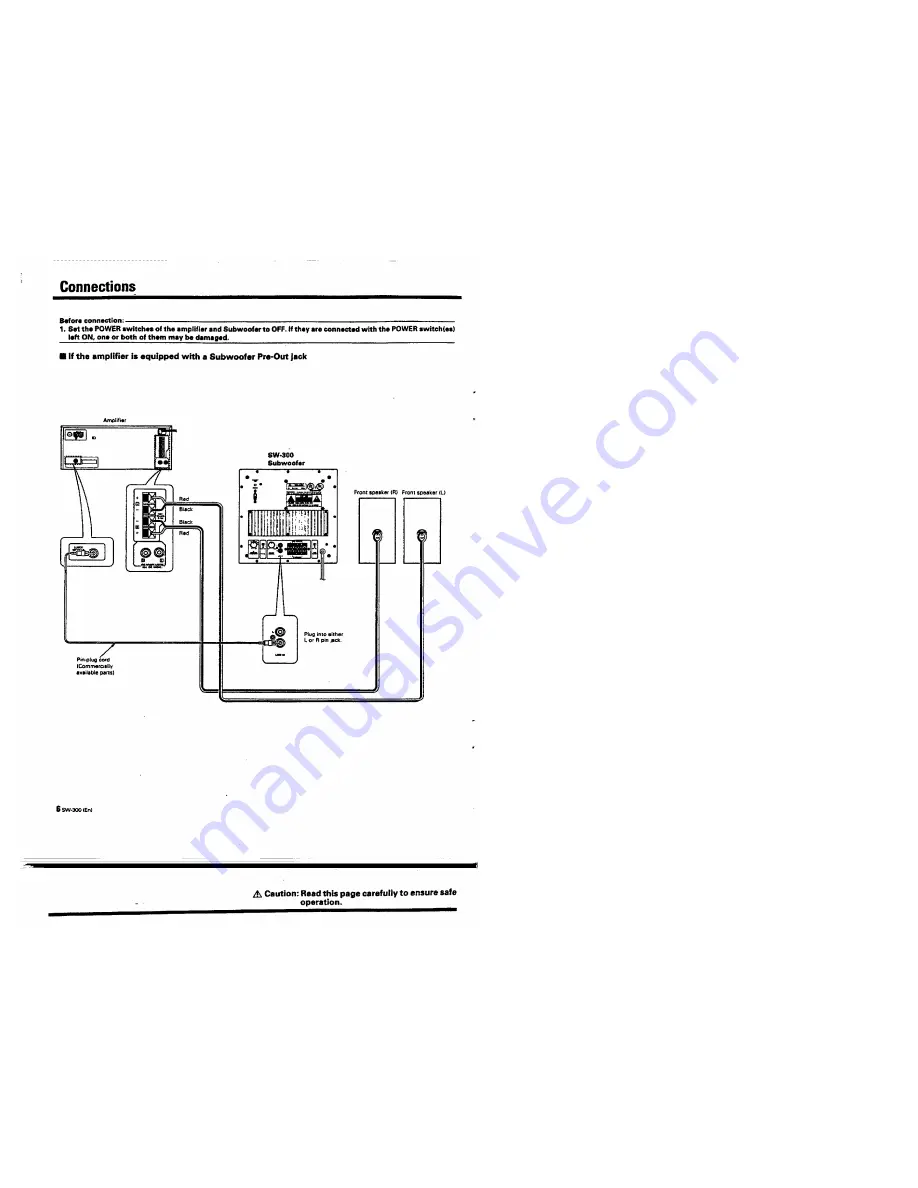 Kenwood SW-300 Скачать руководство пользователя страница 6