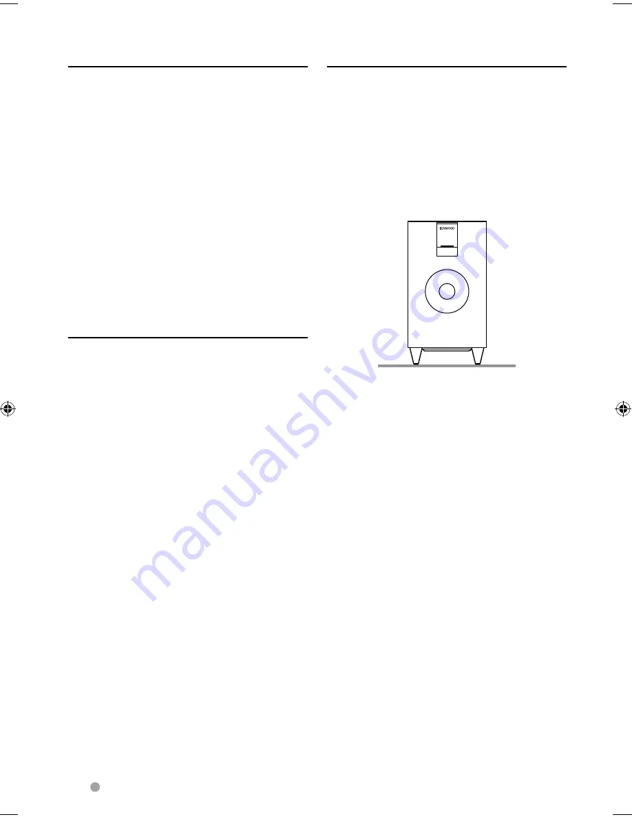 Kenwood SW-45HT Instruction Manual Download Page 28