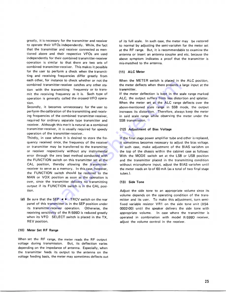 Kenwood T-599D Operating Manual Download Page 28