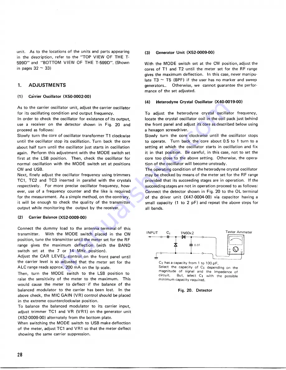 Kenwood T-599D Operating Manual Download Page 31