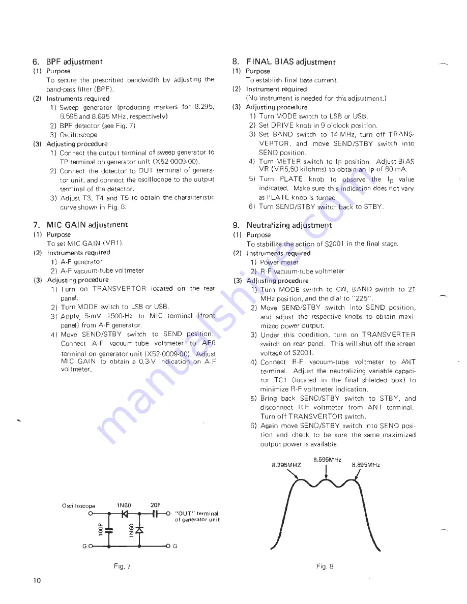 Kenwood T-599S Скачать руководство пользователя страница 10