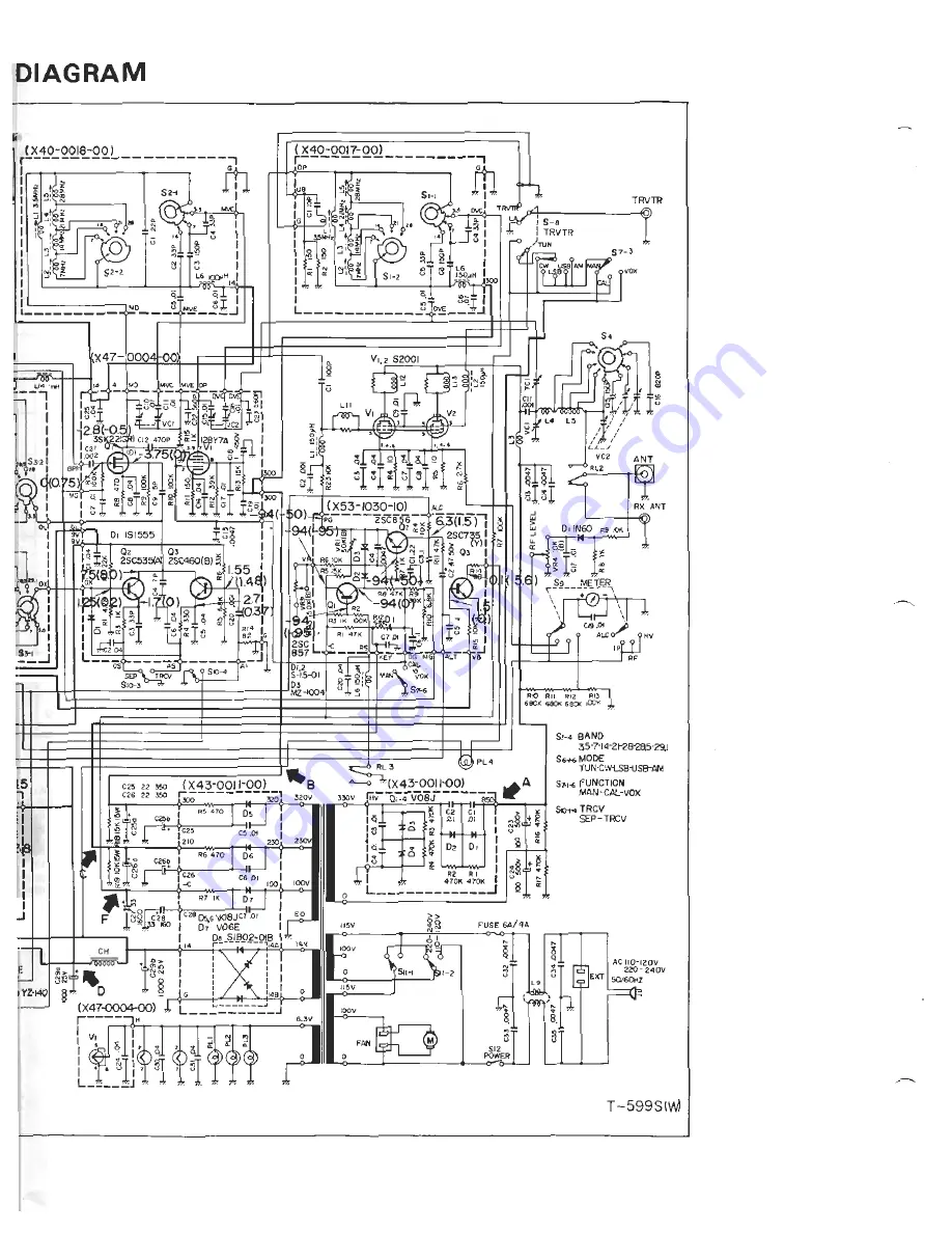 Kenwood T-599S Service Manual Download Page 36