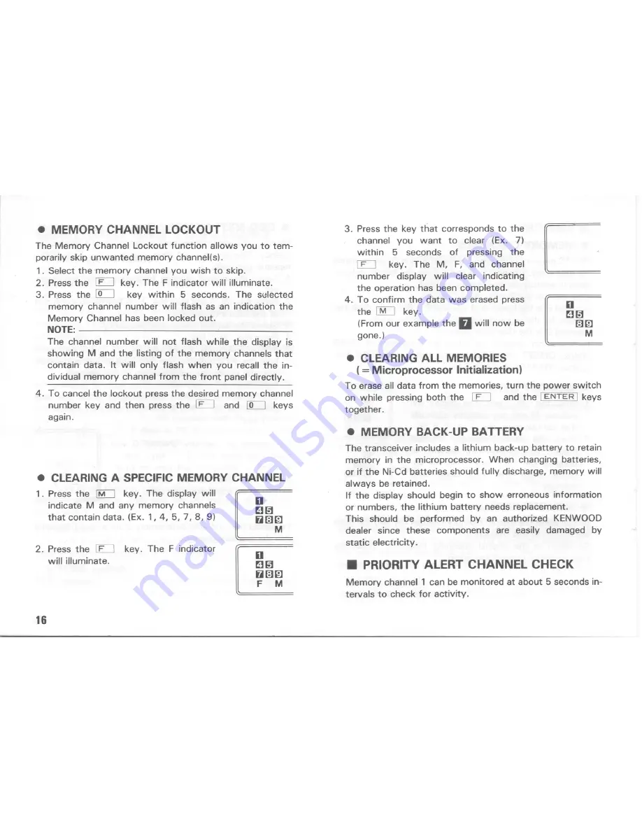 Kenwood TH-205E Instruction Manual Download Page 16