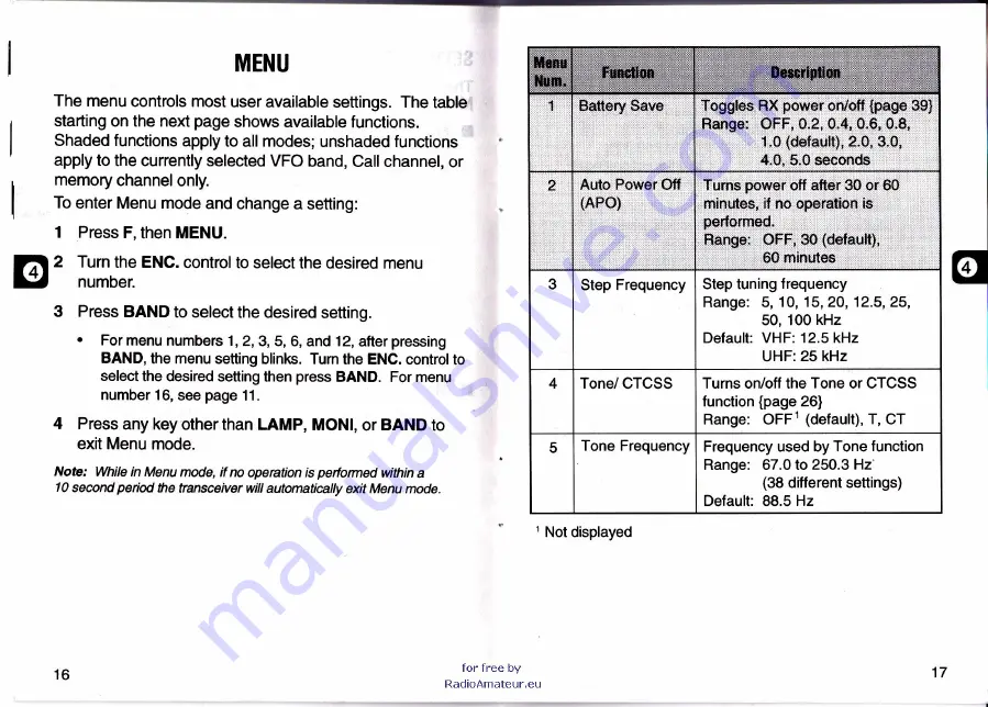 Kenwood TH-K7 Instruction Manual Download Page 11