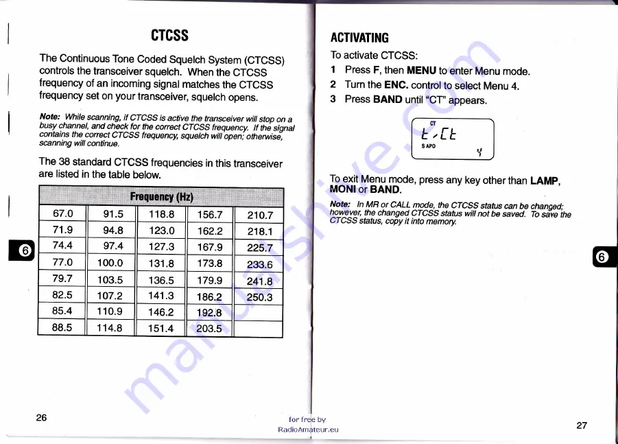 Kenwood TH-K7 Instruction Manual Download Page 16