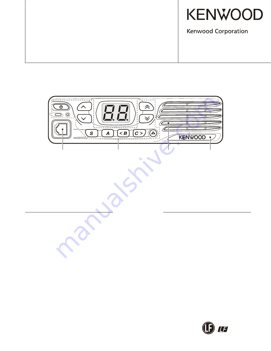 Kenwood TK-8302 Скачать руководство пользователя страница 1