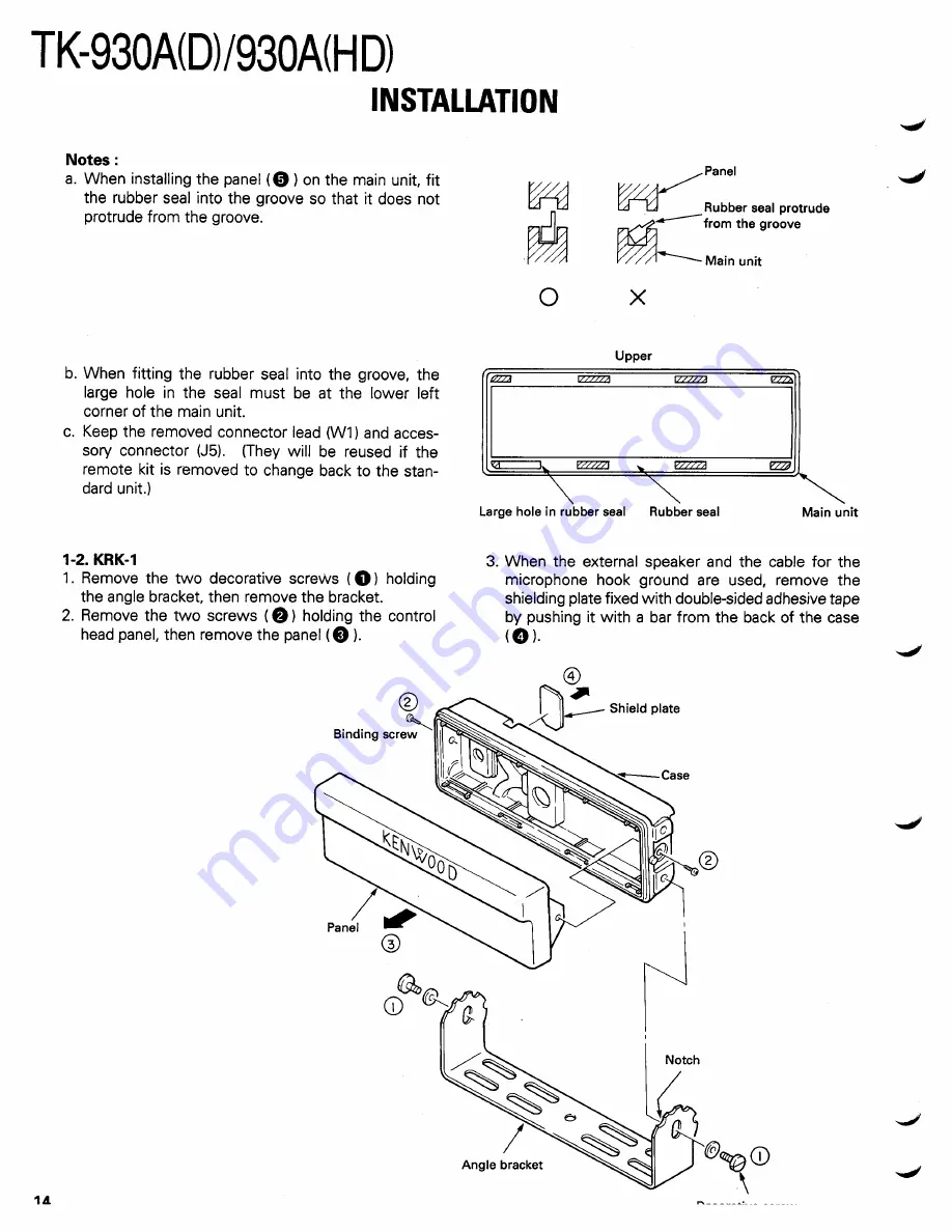 Kenwood TK-930A Service Manual Download Page 14