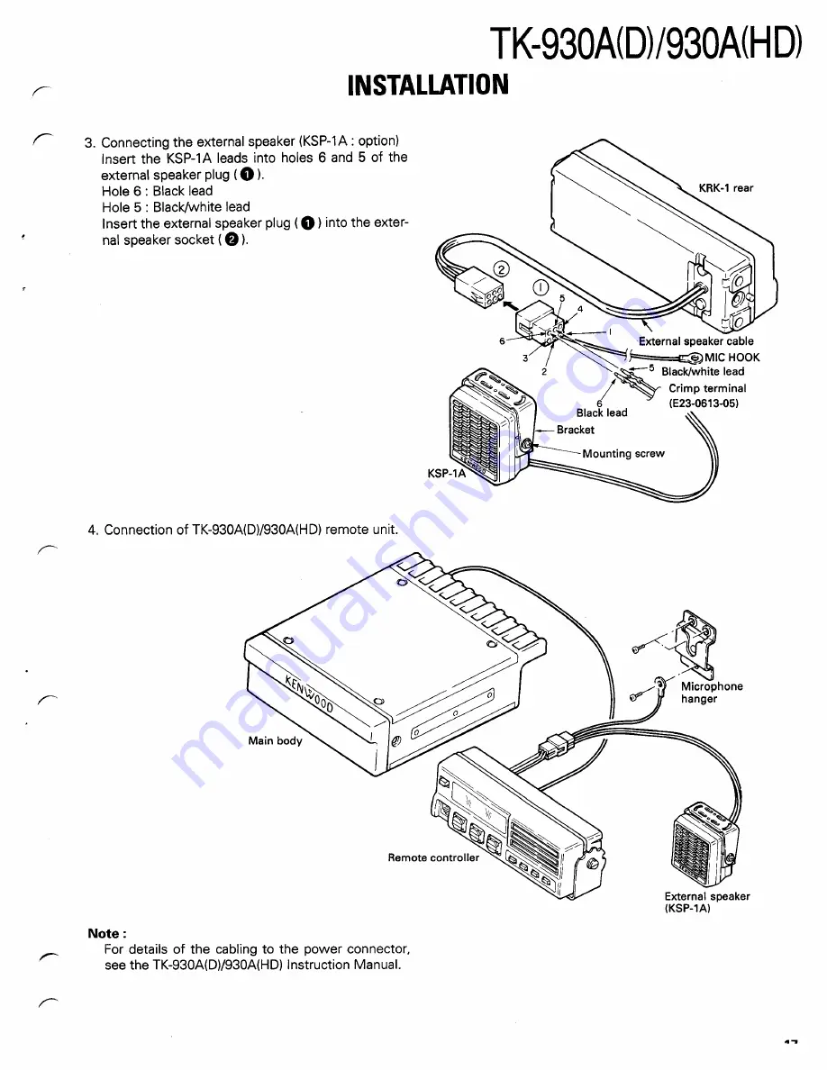 Kenwood TK-930A Скачать руководство пользователя страница 17