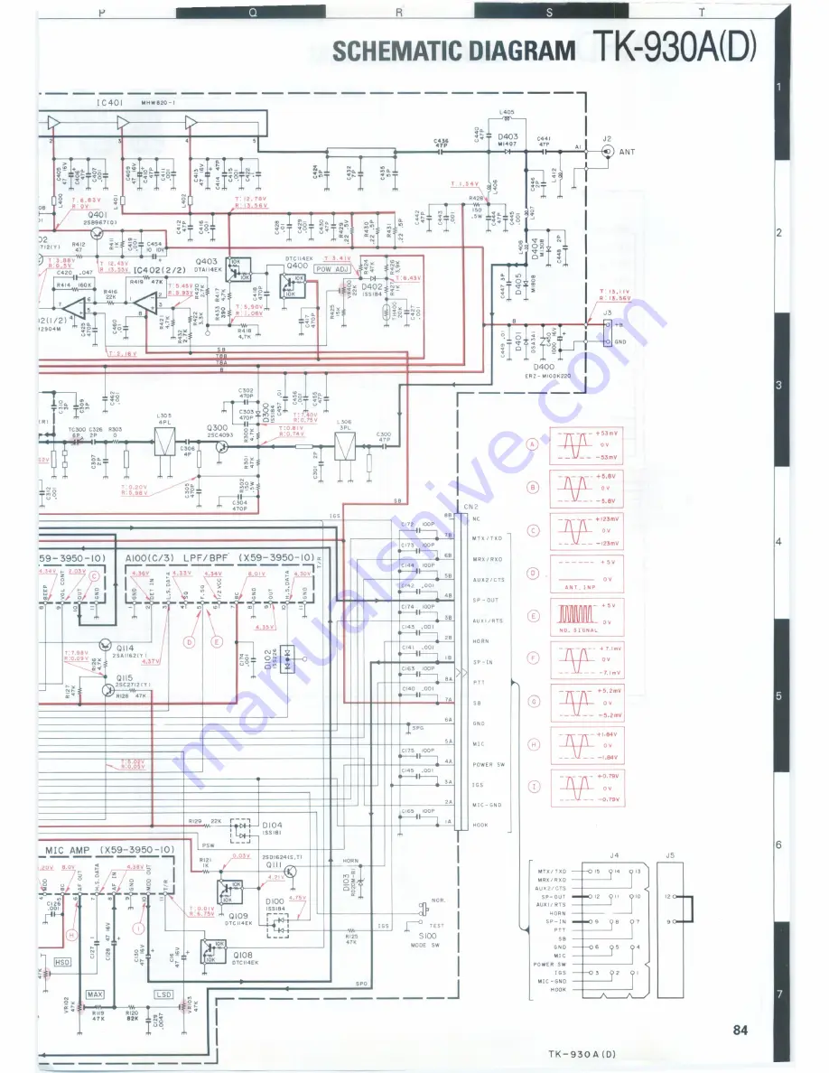 Kenwood TK-930A Service Manual Download Page 84