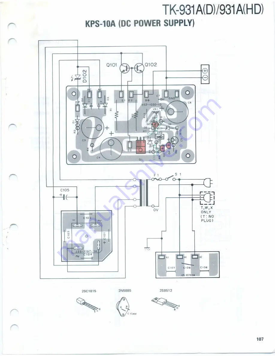 Kenwood TK-931A Скачать руководство пользователя страница 107