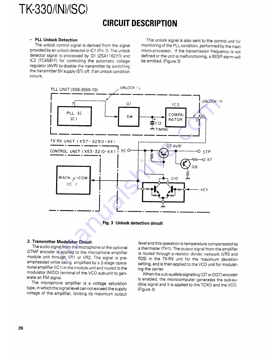 Kenwood TK330 Service Manual Download Page 25